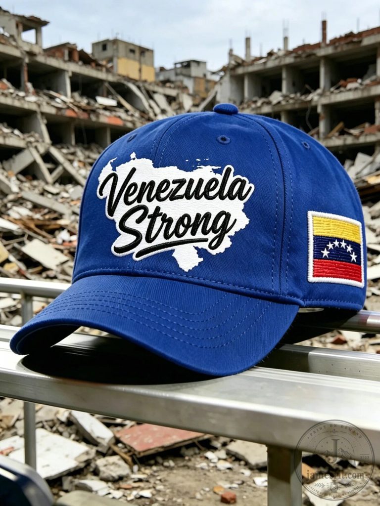 Venezuela Strong Blue Baseball Cap Hat with Flag Patch 7 Venezuela Strong Blue Baseball Cap Hat with Flag Patch