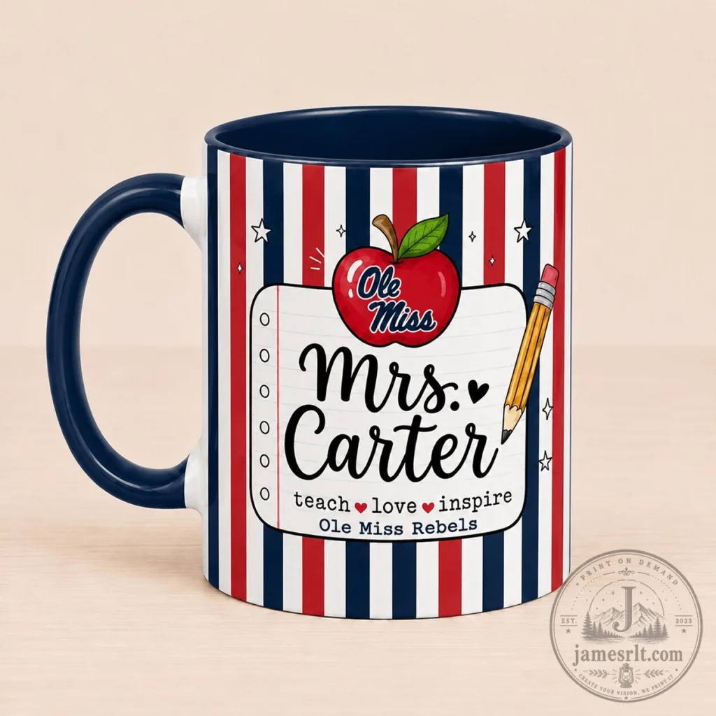 Ole Miss Rebels Personalized Teacher Appreciation Coffee Mug Ole Miss Rebels Personalized Teacher Appreciation Coffee Mug