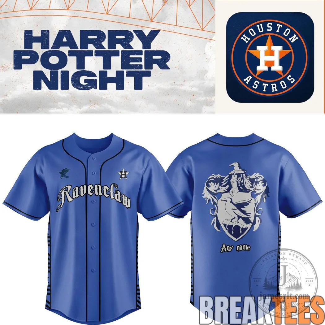 Houston Astros Harry Potter Ravenclaw House Baseball Jersey