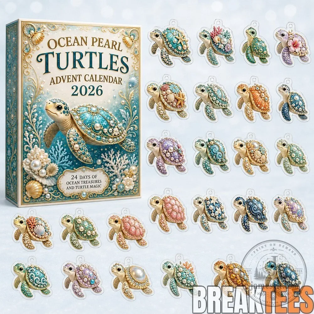 Ocean Pearl Turtles Advent Calendar 2026 with Sea Turtle Charms