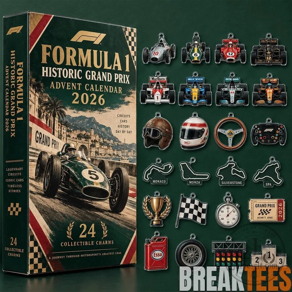 Formula 1 Historic Grand Prix 2026 Advent Calendar with 24 Collectible Charms