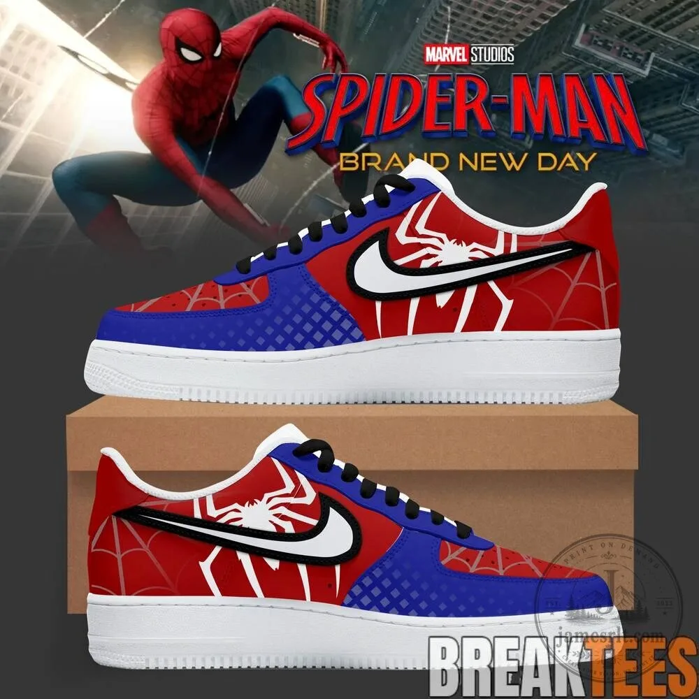 Spider-Man Brand New Day Custom Black Air Force 1 Sneakers 4 Spider-Man Brand New Day Custom Black Air Force 1 Sneakers