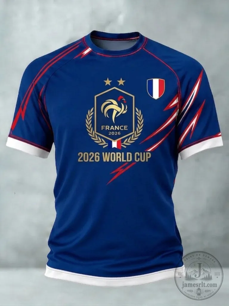 France Football 2026 World Cup Men's Blue Soccer Jersey