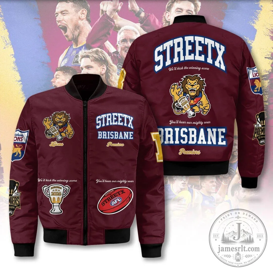 Brisbane Lions Australian Football League Premiers Bomber Jacket