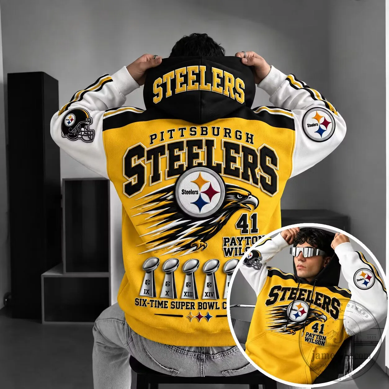 Pittsburgh Steelers Six-Time Super Bowl Champions Hoodie