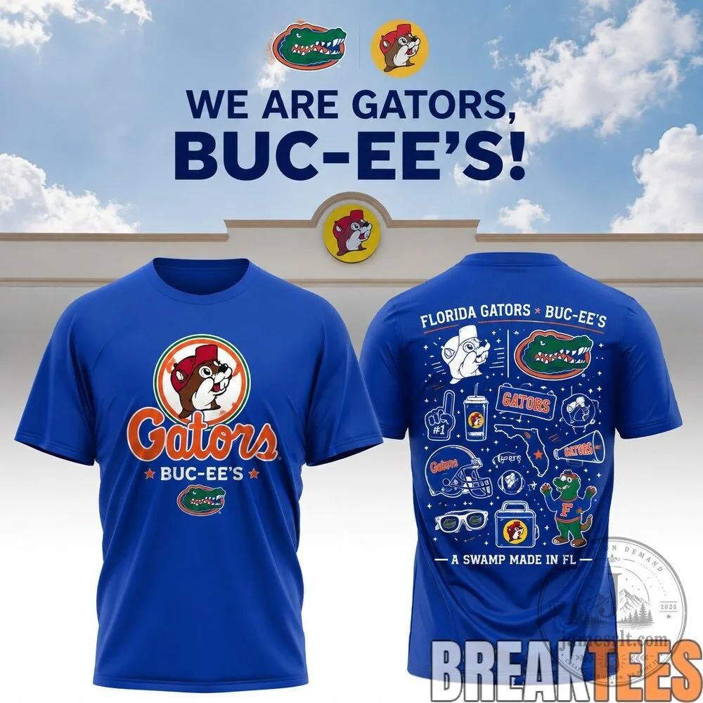 Florida Gators Buc-ee's We Are Gators Blue Short Sleeve T-Shirt
