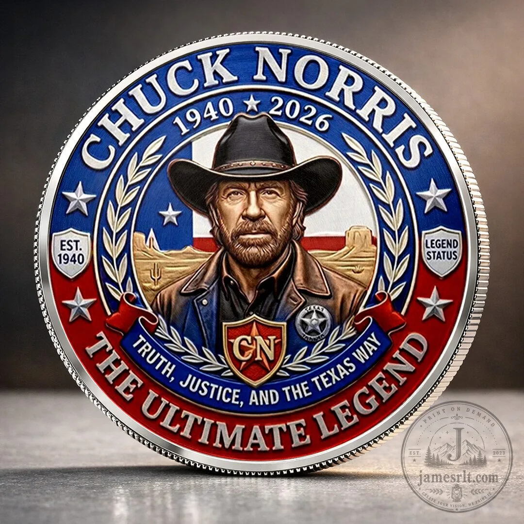 Ultimate Legend Commemorative Coin Featuring Chuck Norris