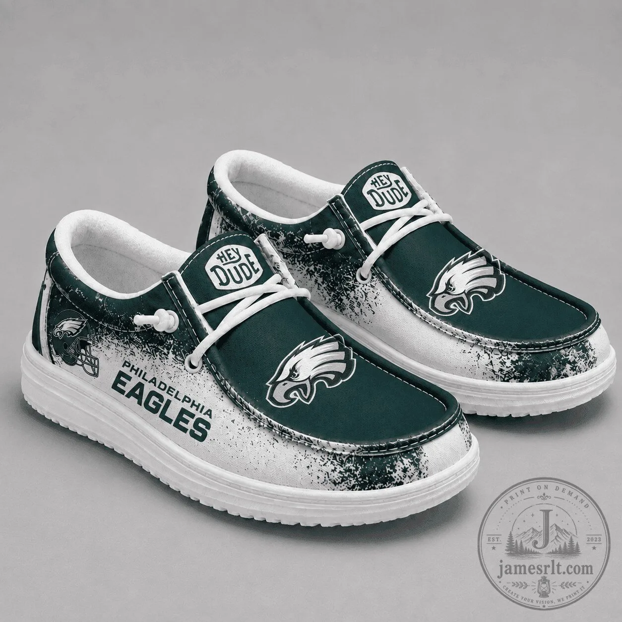 Philadelphia Eagles Football Team Logo Loafer Shoes for Men and Women