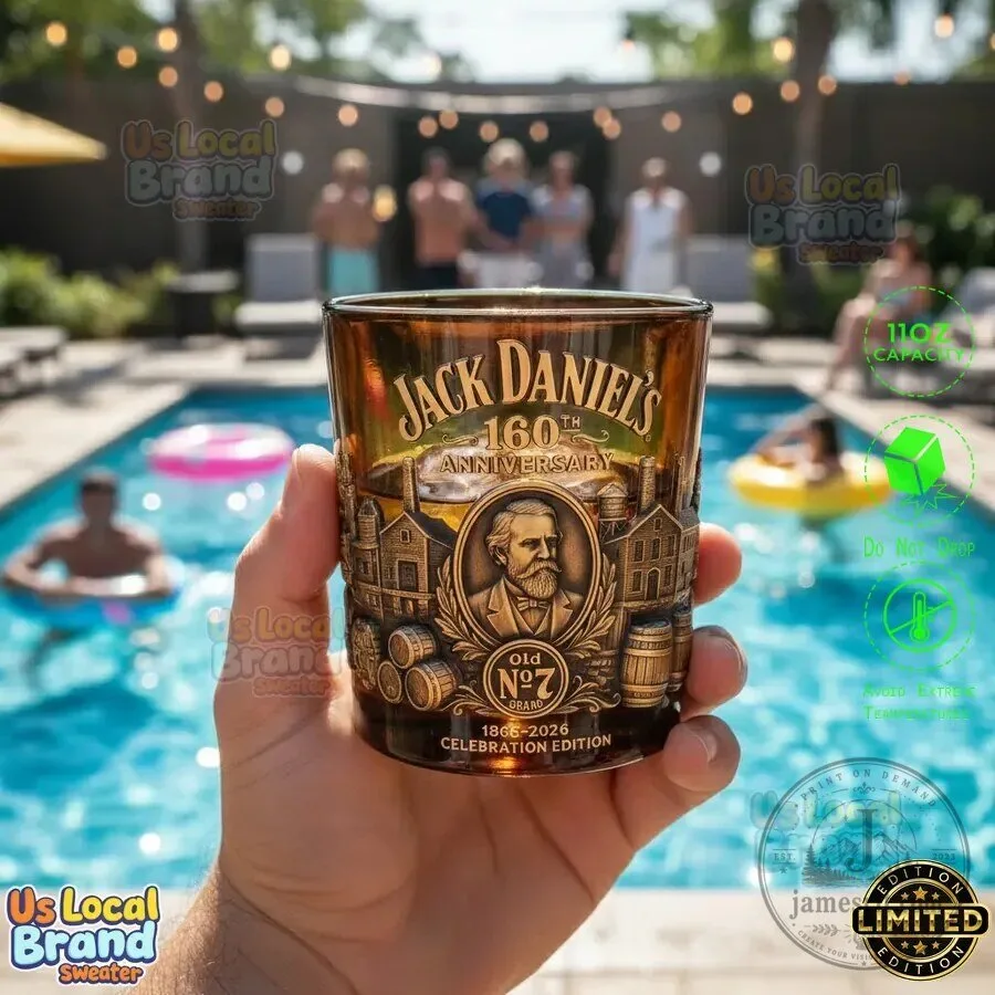 Old No. 7 Jack Daniel's 160th Anniversary Celebration Edition Glass for Drinking