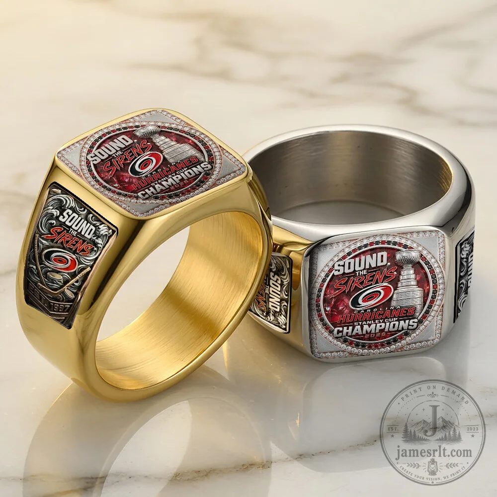 Carolina Hurricanes 2026 Stanley Cup Champions Gold and Silver Ring 6 Carolina Hurricanes 2026 Stanley Cup Champions Gold and Silver Ring