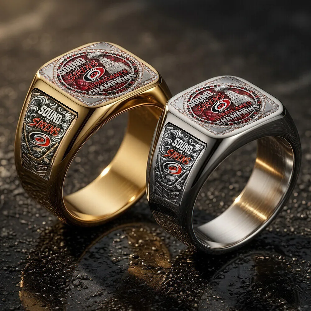 Carolina Hurricanes 2026 Stanley Cup Champions Gold and Silver Ring 7 Carolina Hurricanes 2026 Stanley Cup Champions Gold and Silver Ring