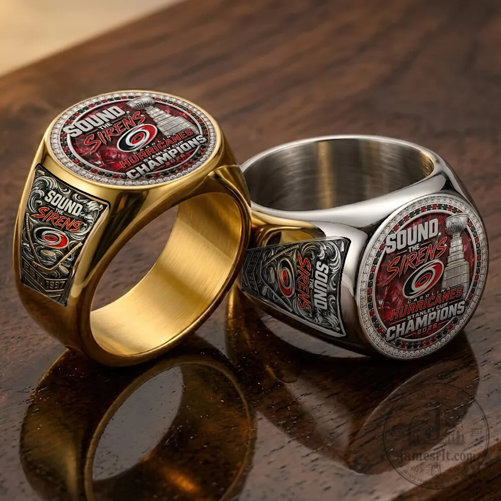 Carolina Hurricanes 2026 Stanley Cup Champions Gold and Silver Ring 8 Carolina Hurricanes 2026 Stanley Cup Champions Gold and Silver Ring