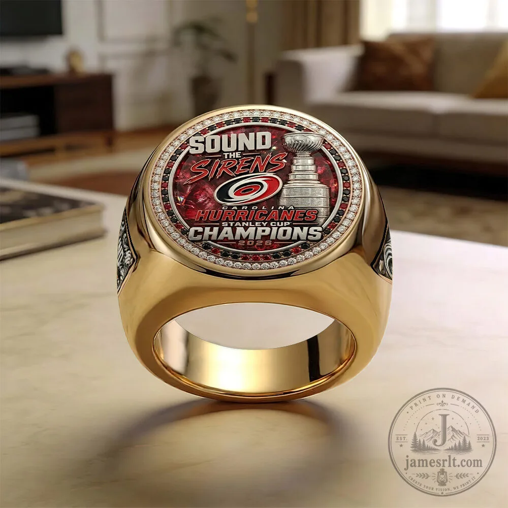 Carolina Hurricanes 2026 Stanley Cup Champions Gold and Silver Ring 9 Carolina Hurricanes 2026 Stanley Cup Champions Gold and Silver Ring