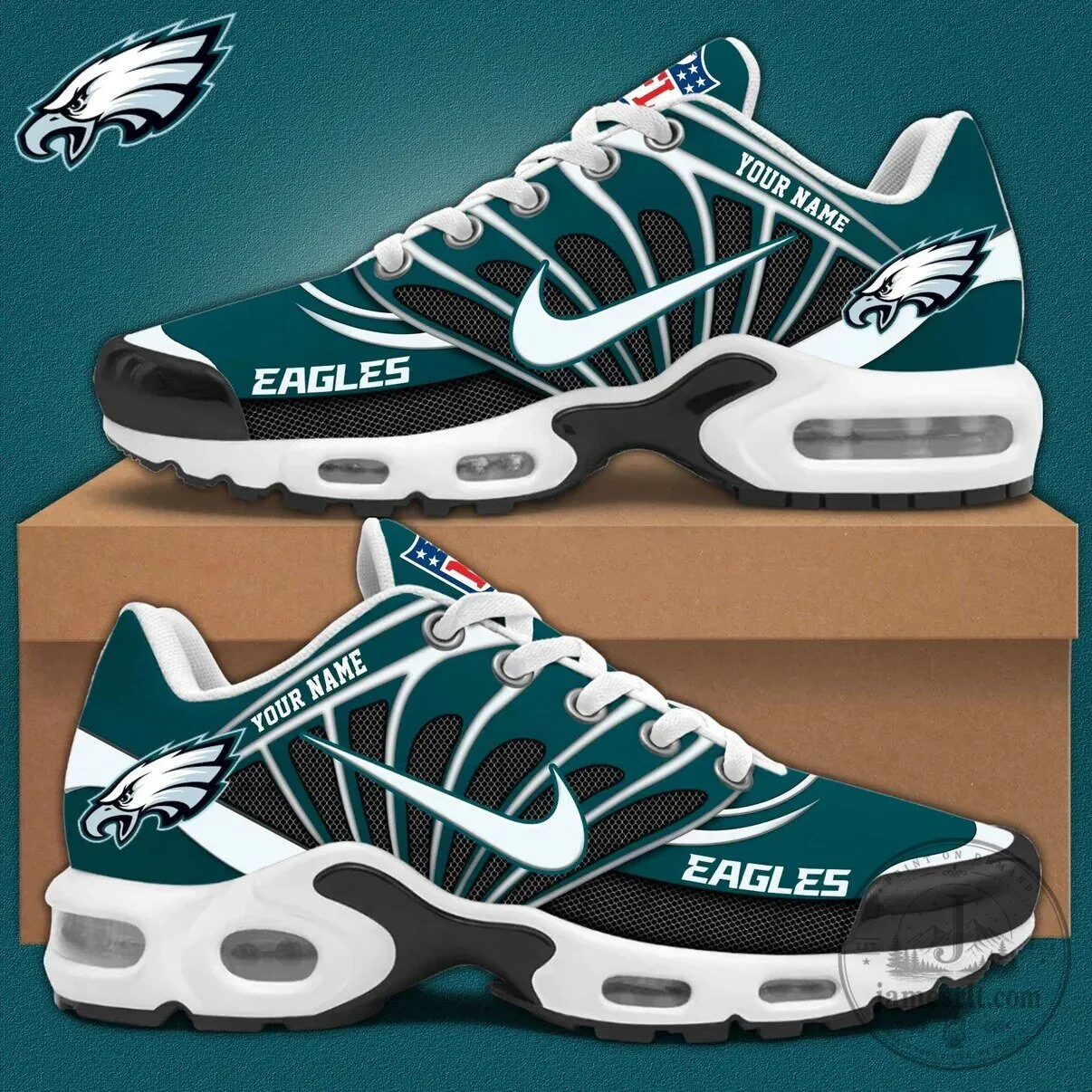 Philadelphia Eagles Personalized Running Shoes Custom Name Sneakers 3 Philadelphia Eagles Personalized Running Shoes Custom Name Sneakers