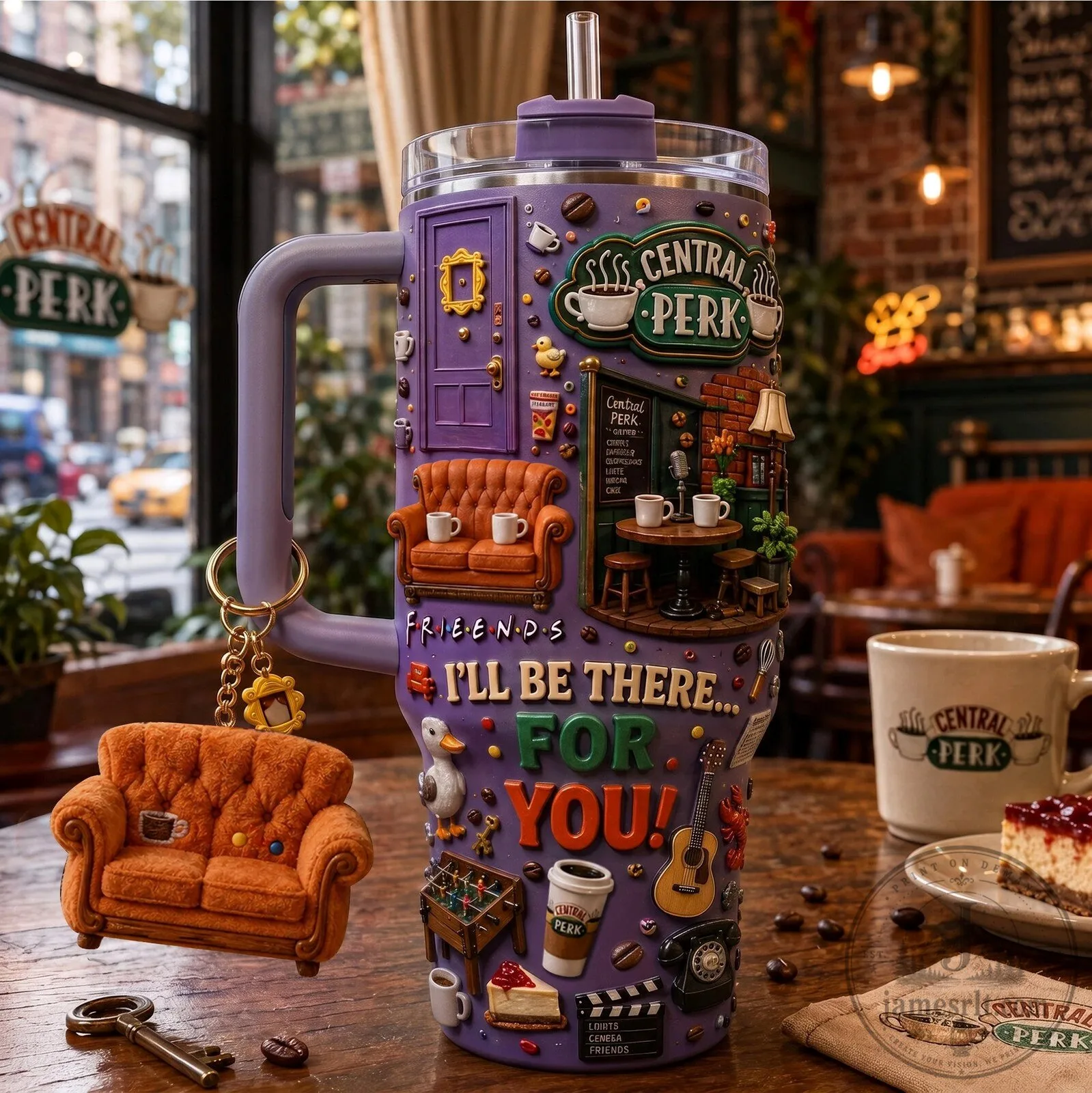 Friends Central Perk I'll Be There For You TV Show Tumbler