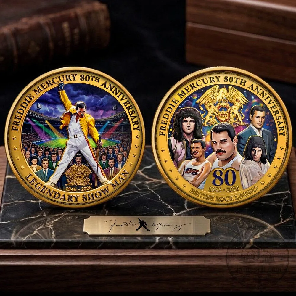 Freddie Mercury 80th Anniversary Commemorative Coin