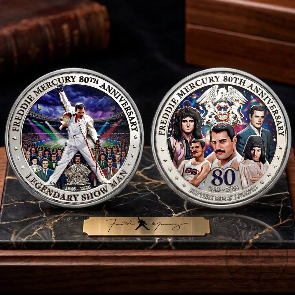 Freddie Mercury 80th Anniversary Commemorative Coin 4 Freddie Mercury 80th Anniversary Commemorative Coin