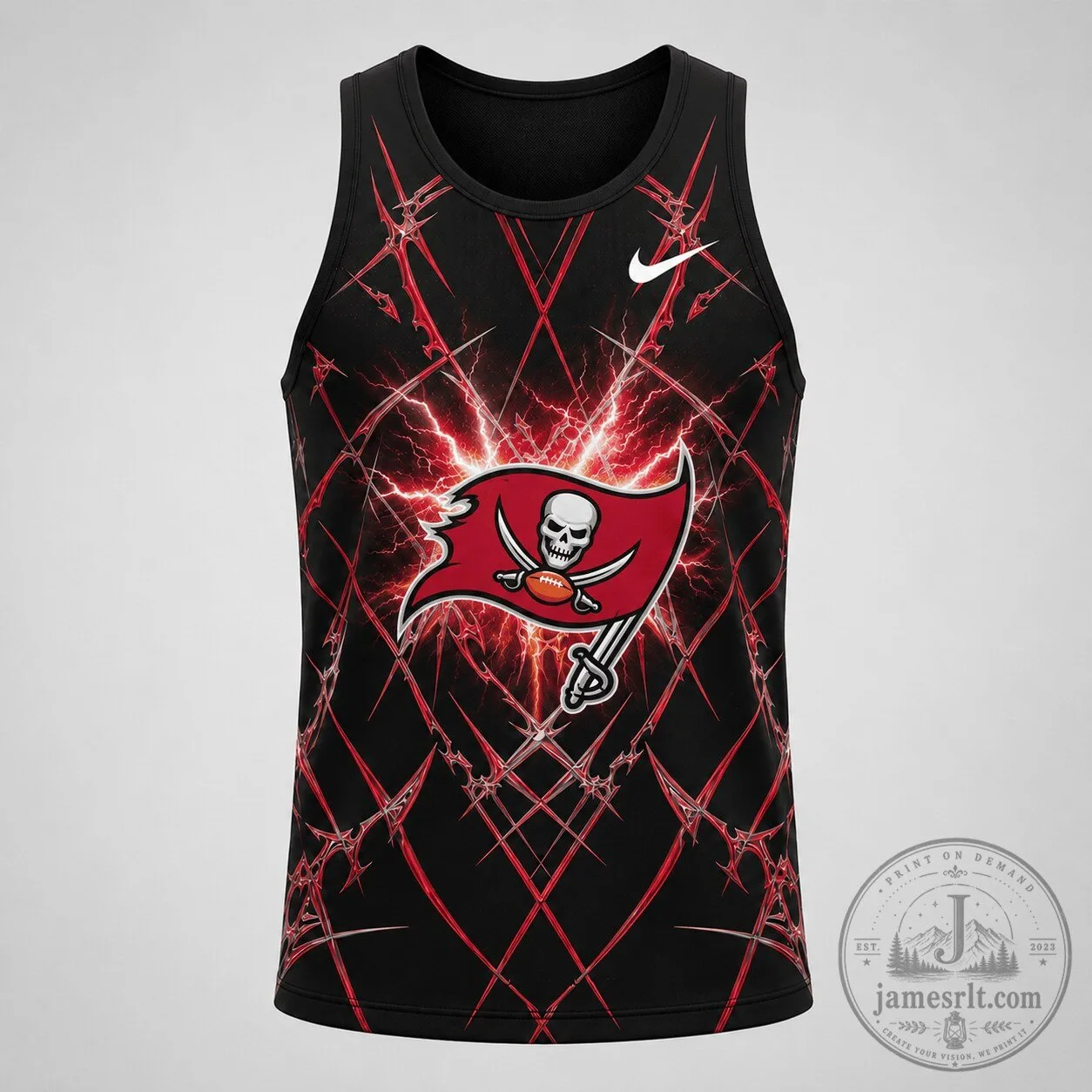 Tampa Bay Buccaneers NFL Football Dynamic Graphic Tank Top for Men
