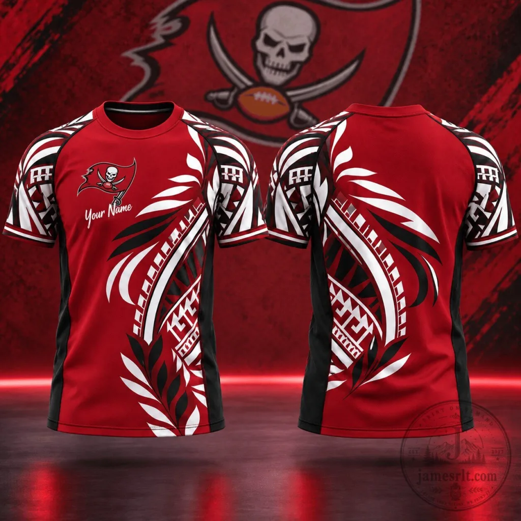 Tampa Bay Buccaneers NFL Football Tribal Graphic Custom Name T-Shirt Tampa Bay Buccaneers NFL Football Tribal Graphic Custom Name T-Shirt