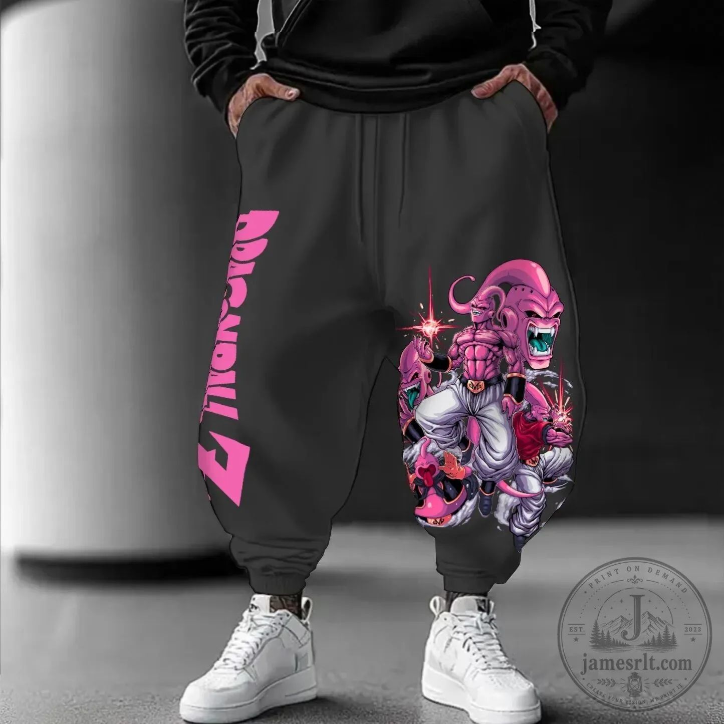 Dragon Ball Z Majin Buu Character Art Casual Streetwear Jogger Pants