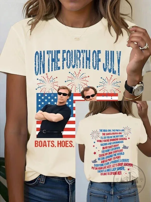 On The Fourth Of July Funny Will Ferrell Boating Song T-Shirt 15 On The Fourth Of July Funny Will Ferrell Boating Song T-Shirt