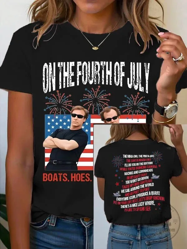 On The Fourth Of July Funny Will Ferrell Boating Song T-Shirt 16 On The Fourth Of July Funny Will Ferrell Boating Song T-Shirt