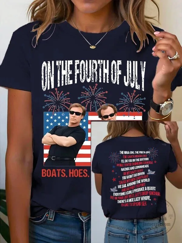On The Fourth Of July Funny Will Ferrell Boating Song T-Shirt 17 On The Fourth Of July Funny Will Ferrell Boating Song T-Shirt