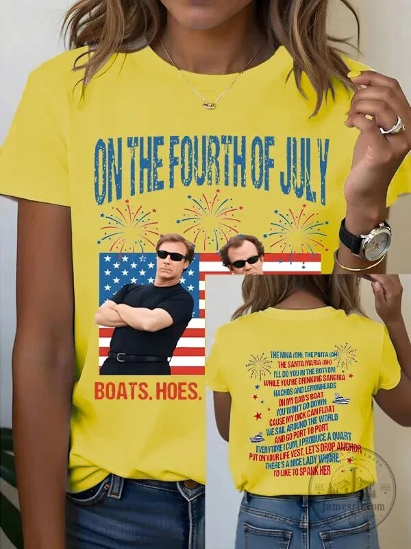 On The Fourth Of July Funny Will Ferrell Boating Song T-Shirt 19 On The Fourth Of July Funny Will Ferrell Boating Song T-Shirt