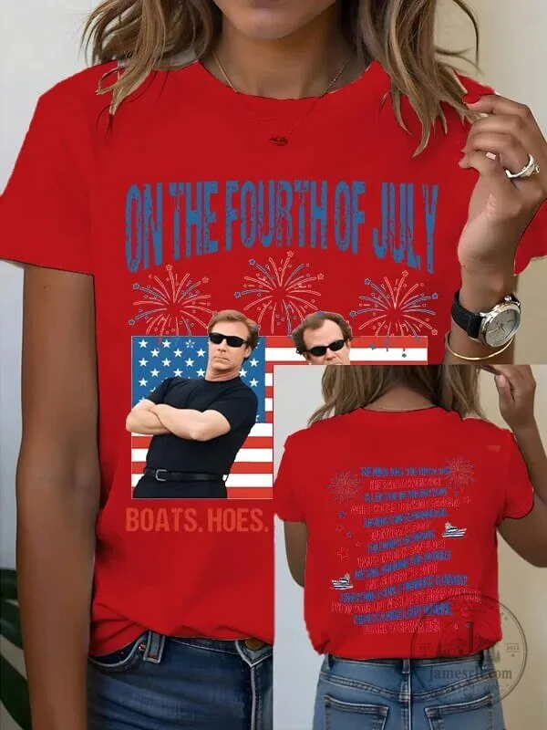 On The Fourth Of July Funny Will Ferrell Boating Song T-Shirt 20 On The Fourth Of July Funny Will Ferrell Boating Song T-Shirt