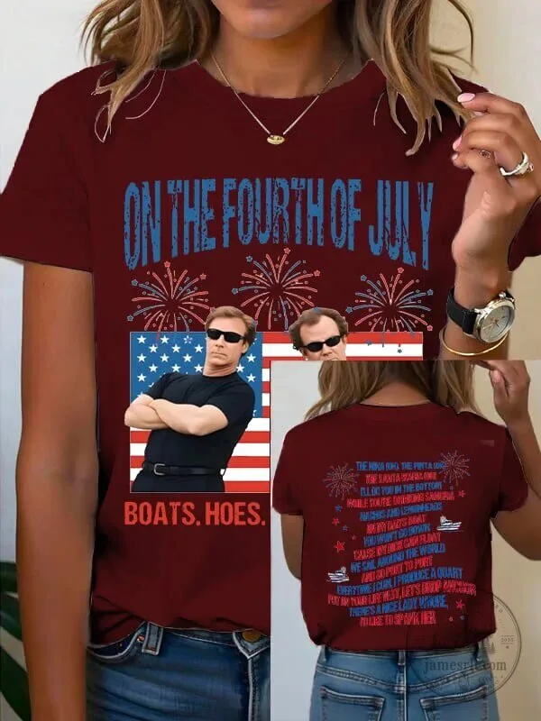 On The Fourth Of July Funny Will Ferrell Boating Song T-Shirt 21 On The Fourth Of July Funny Will Ferrell Boating Song T-Shirt