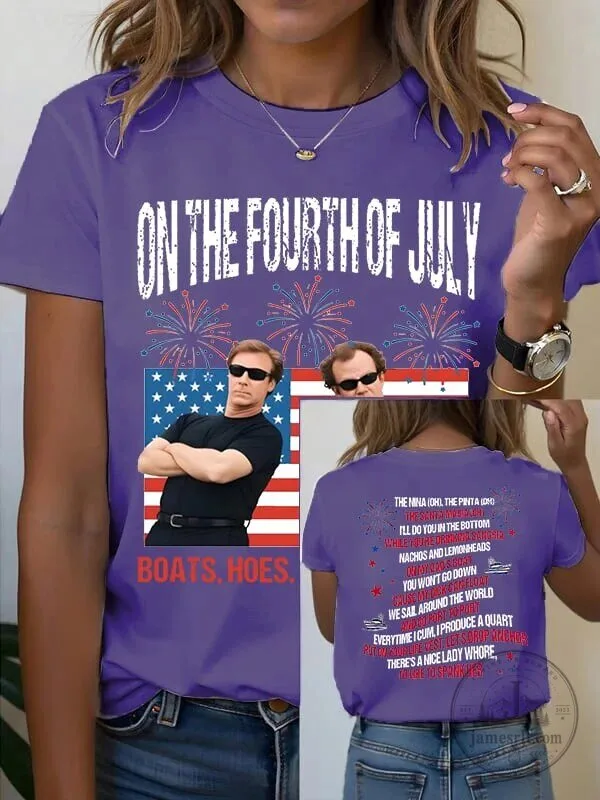 On The Fourth Of July Funny Will Ferrell Boating Song T-Shirt 22 On The Fourth Of July Funny Will Ferrell Boating Song T-Shirt
