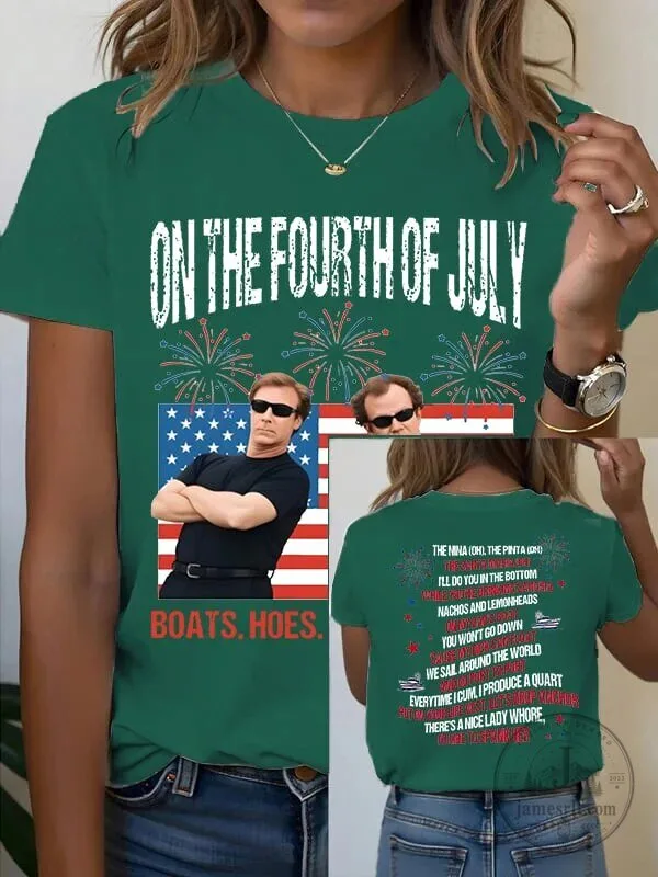 On The Fourth Of July Funny Will Ferrell Boating Song T-Shirt 26 On The Fourth Of July Funny Will Ferrell Boating Song T-Shirt