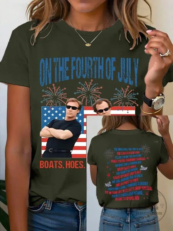 On The Fourth Of July Funny Will Ferrell Boating Song T-Shirt 27 On The Fourth Of July Funny Will Ferrell Boating Song T-Shirt