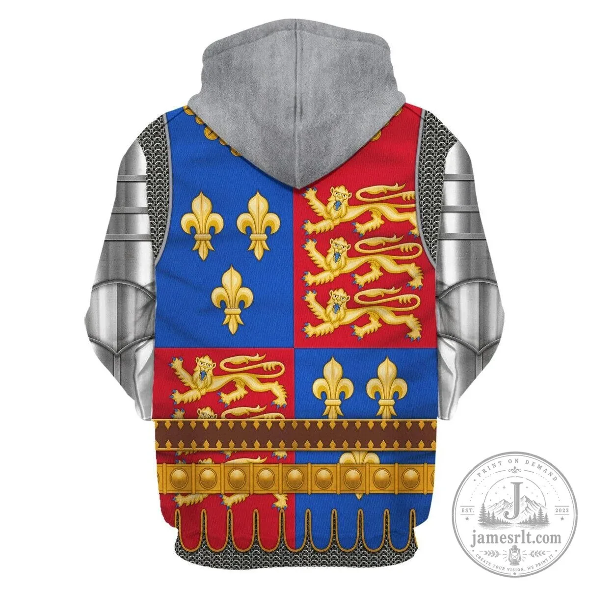 Henry V Amour Knights Costume Medieval Knight Suit of Armor Hoodie 19 Henry V Amour Knights Costume Medieval Knight Suit of Armor Hoodie