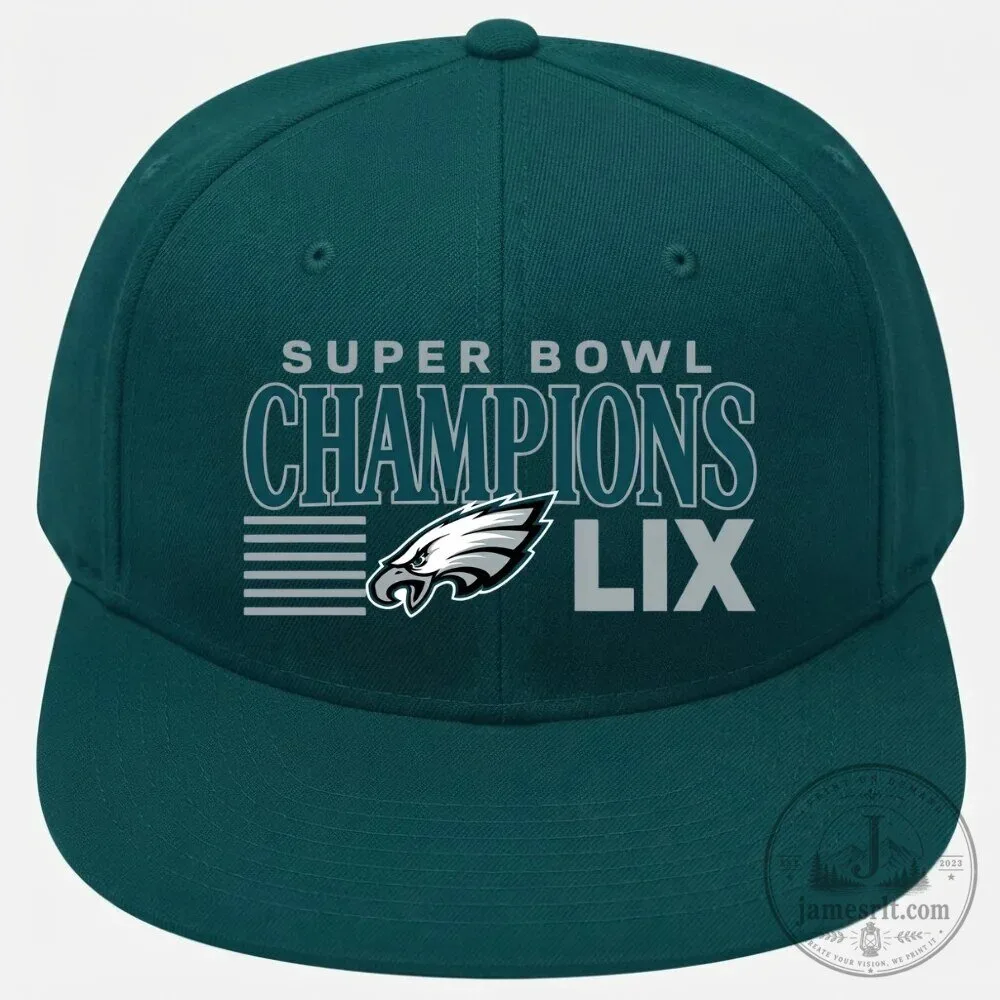 Super Bowl LIX Champions Hat Snapback - Philadelphia Eagles 7 Super Bowl LIX Champions Hat Snapback - Philadelphia Eagles