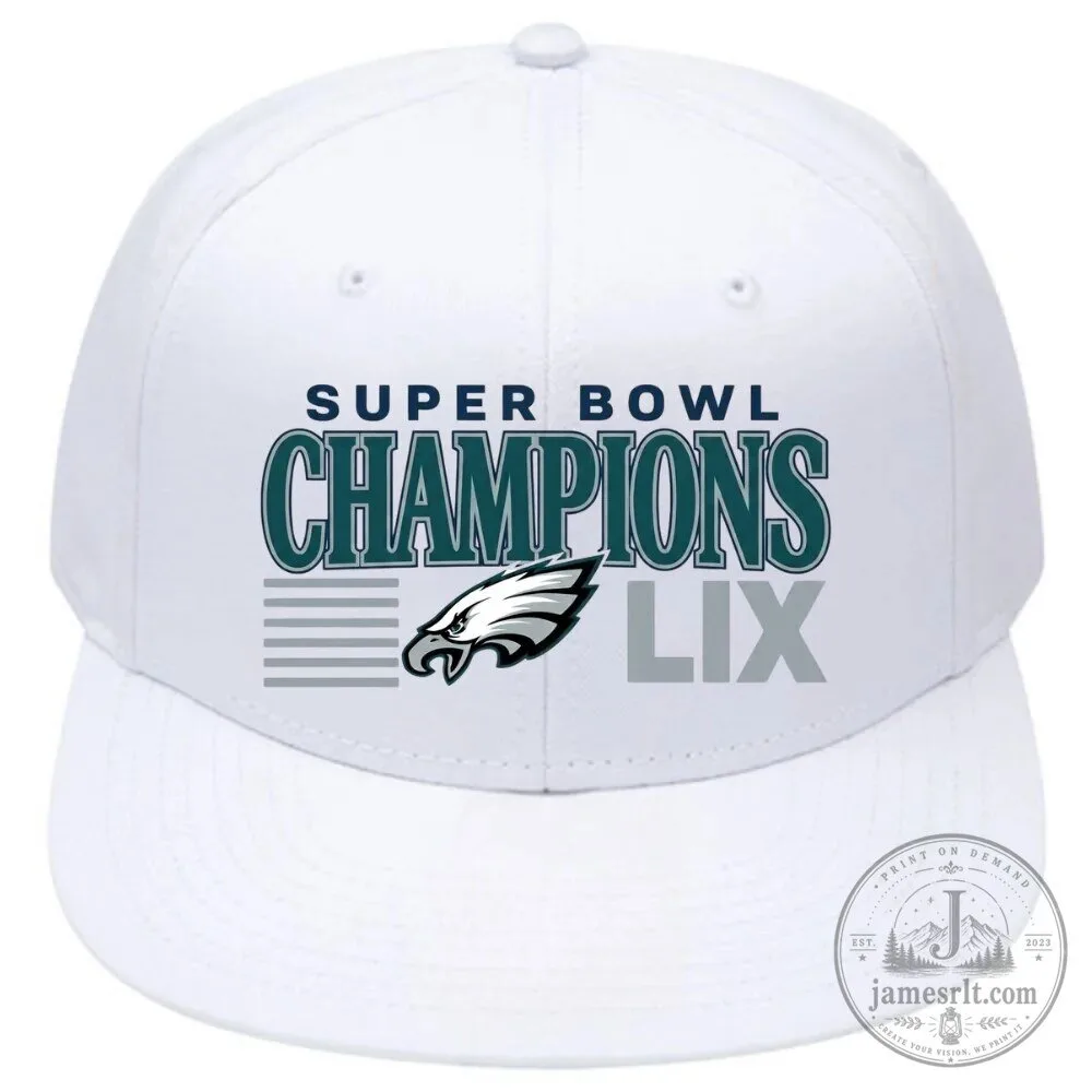 Super Bowl LIX Champions Hat Snapback - Philadelphia Eagles 8 Super Bowl LIX Champions Hat Snapback - Philadelphia Eagles