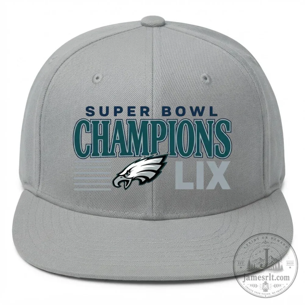 Super Bowl LIX Champions Hat Snapback - Philadelphia Eagles 9 Super Bowl LIX Champions Hat Snapback - Philadelphia Eagles