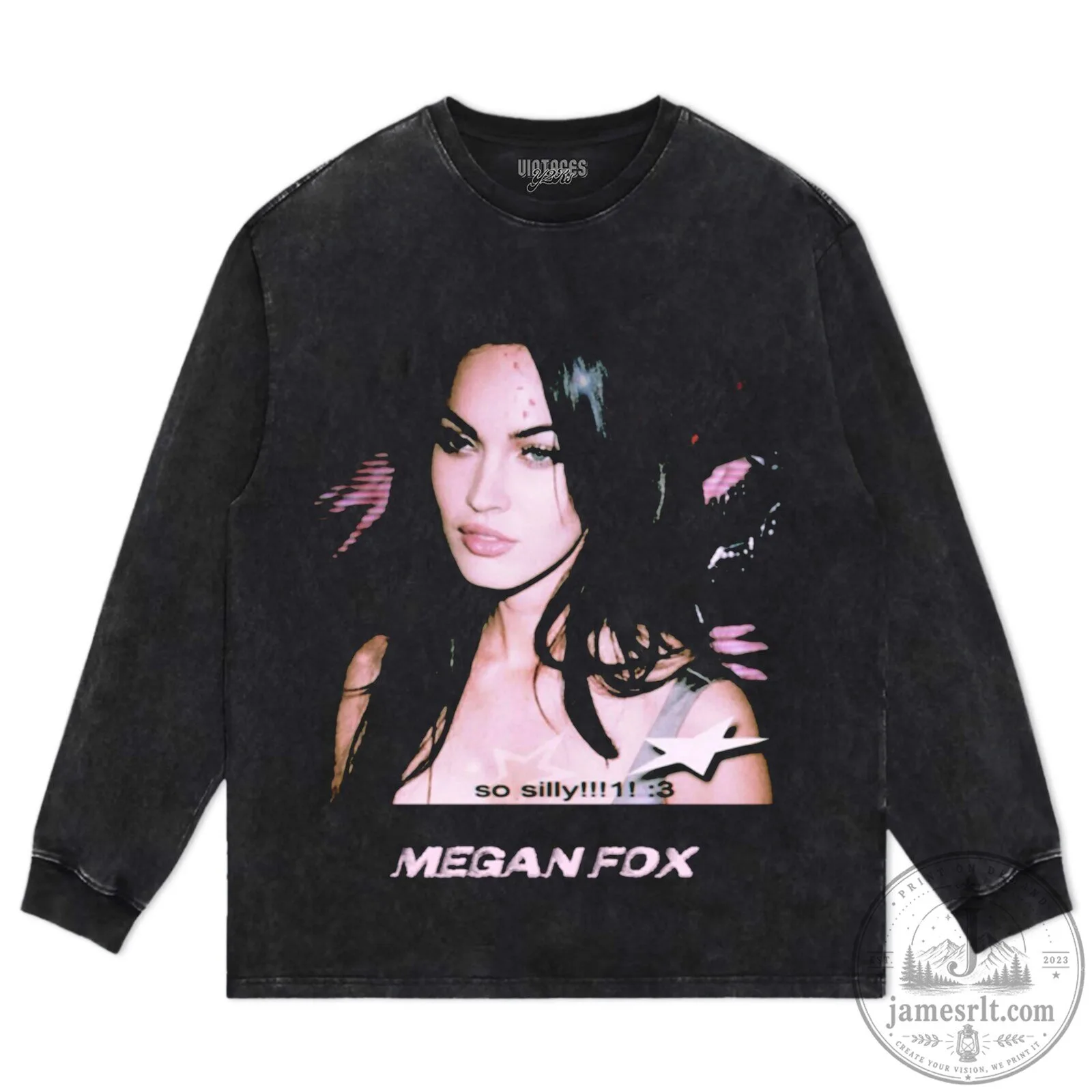 Megan Fox So Silly Portrait Black T-Shirt 18 Megan Fox So Silly Portrait Black T-Shirt
