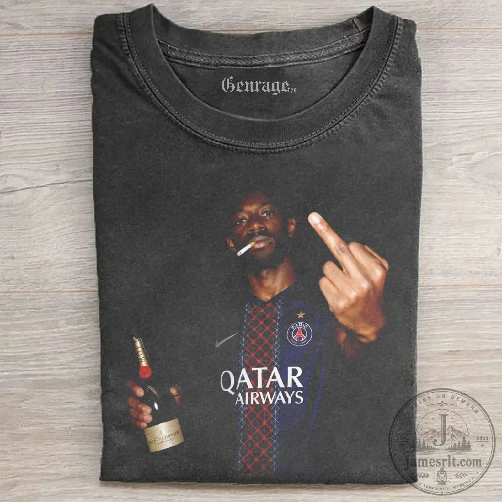 Ousmane Dembele Middle Finger Celebration T-Shirt