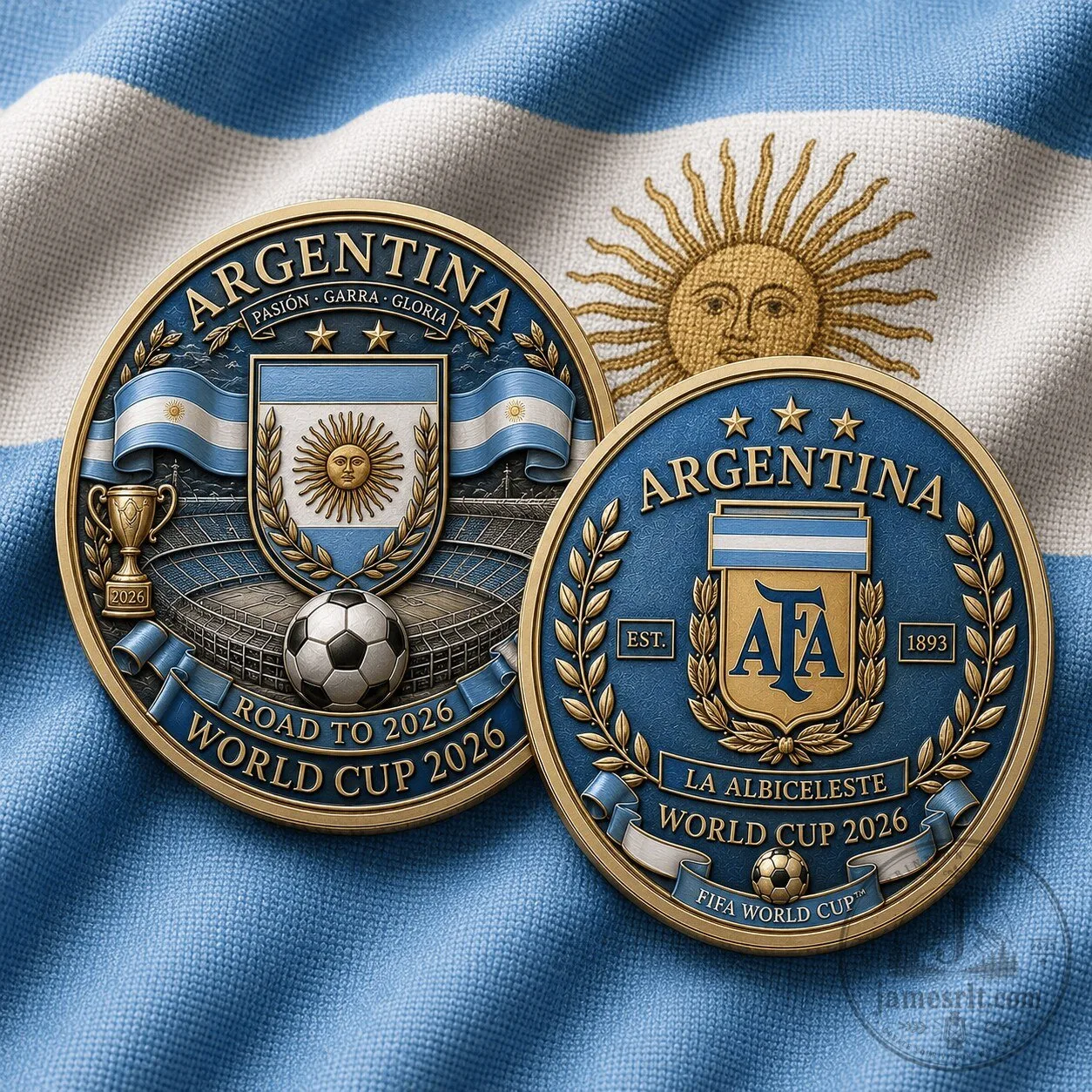 Argentina National Football Team World Cup 2026 Commemorative Coin Collectible