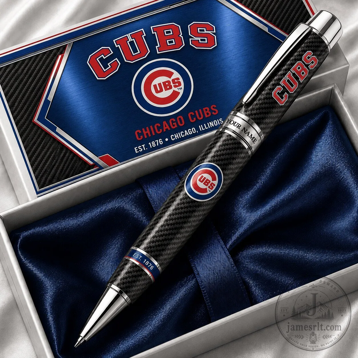 Chicago Cubs Baseball Team Personalized Ballpoint Pen for Sports Fans