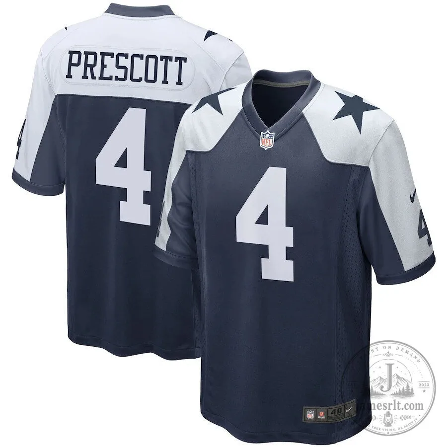 Dak Prescott Dallas Cowboys White Football Jersey 10 Dak Prescott Dallas Cowboys White Football Jersey