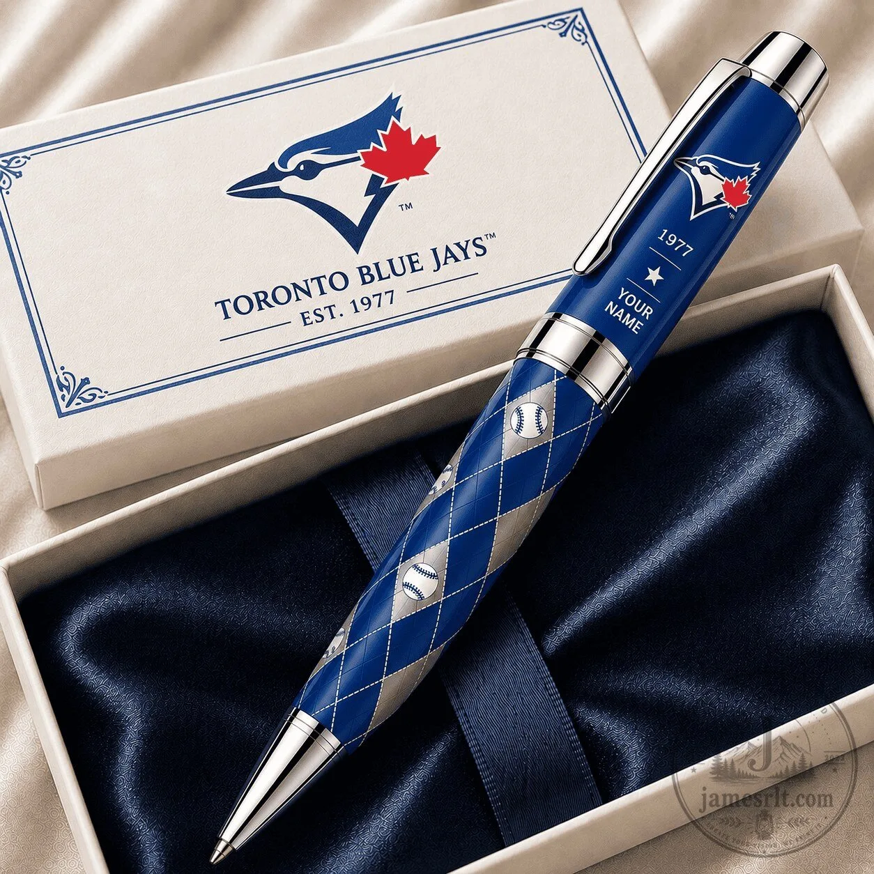 Toronto Blue Jays MLB Personalized Ballpoint Pen with Baseball Design