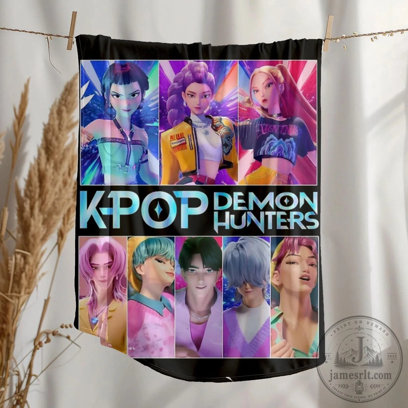 K-Pop Demon Hunters Animated Series Fleece Blanket 6 K-Pop Demon Hunters Animated Series Fleece Blanket
