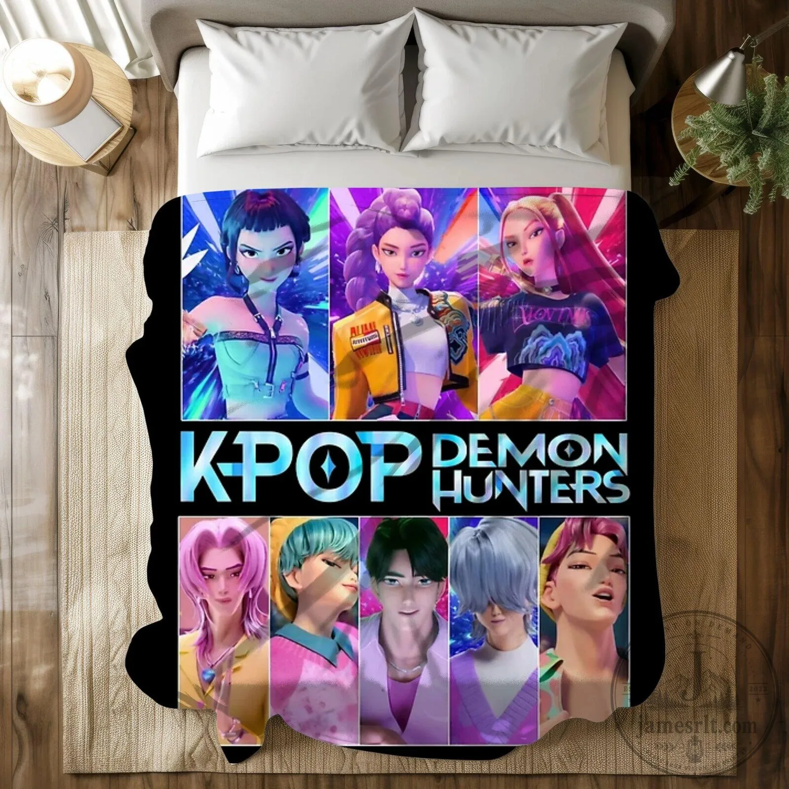 K-Pop Demon Hunters Animated Series Fleece Blanket 8 K-Pop Demon Hunters Animated Series Fleece Blanket