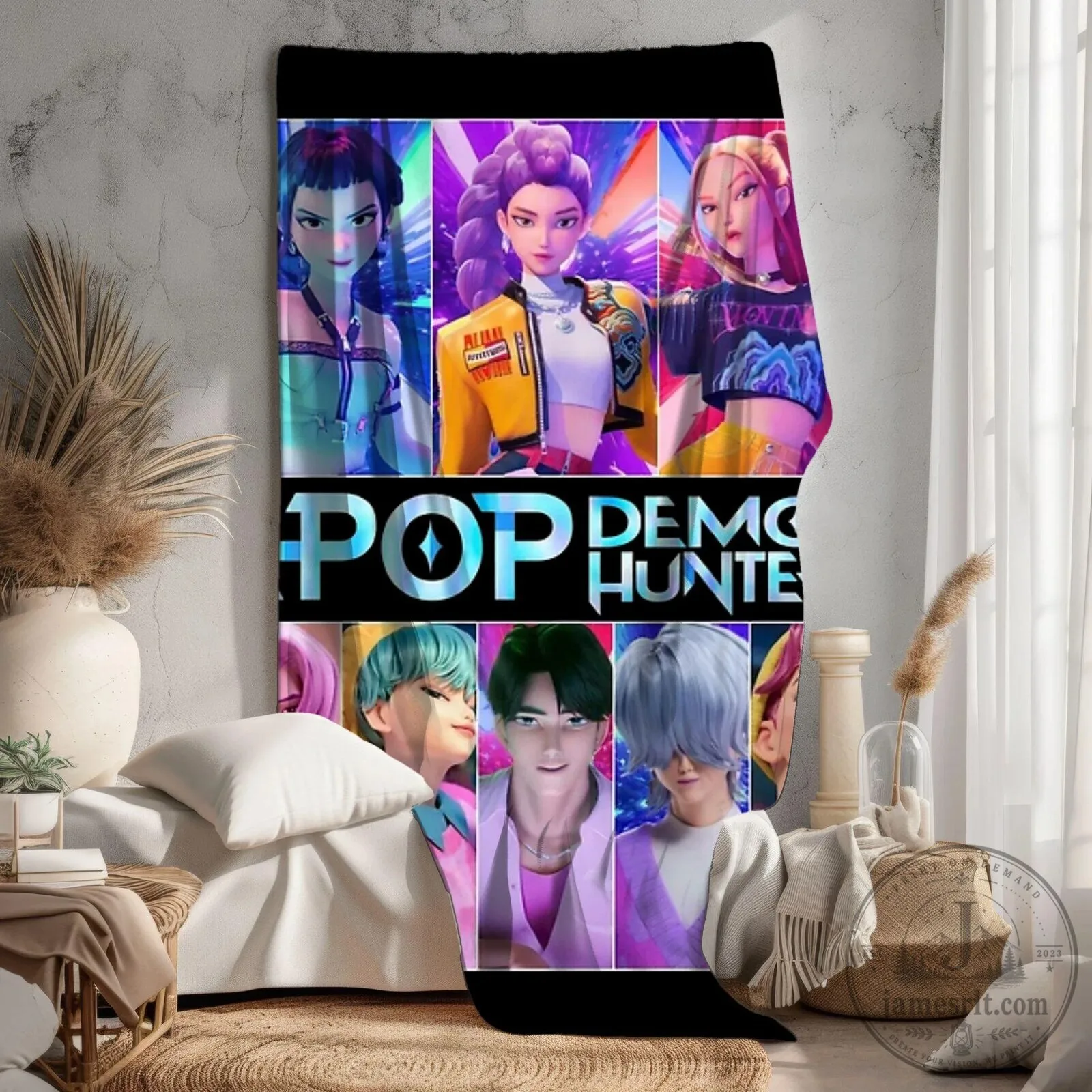 K-Pop Demon Hunters Animated Series Fleece Blanket 9 K-Pop Demon Hunters Animated Series Fleece Blanket