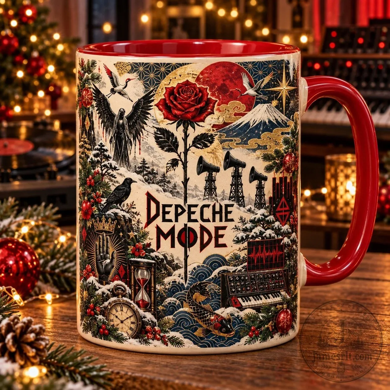 Depeche Mode Japanese Art Holiday Synth Rock Band Christmas Coffee Mug 5 Depeche Mode Japanese Art Holiday Synth Rock Band Christmas Coffee Mug