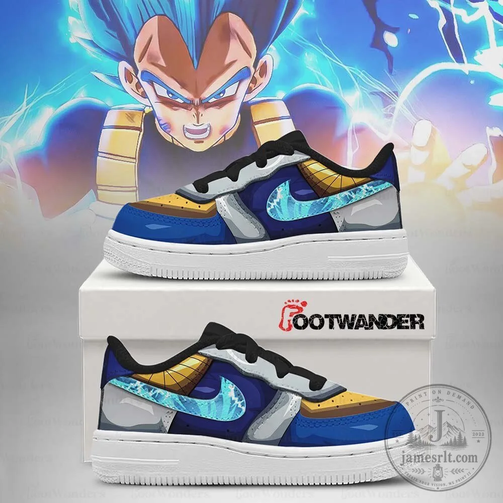 Dragon Ball Super Vegeta Super Saiyan Blue Custom Anime Embossed Logo Shoes 3 Dragon Ball Super Vegeta Super Saiyan Blue Custom Anime Embossed Logo Shoes