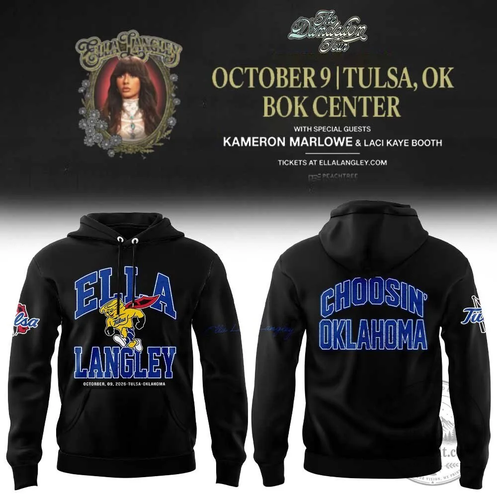Ella Langley Tulsa Oklahoma Concert Tour Hoodie with Kameron Marlowe