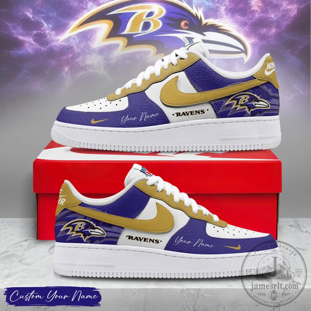Baltimore Ravens Victory Pride Custom Name Fan Shoes Baltimore Ravens Victory Pride Custom Name Fan Shoes